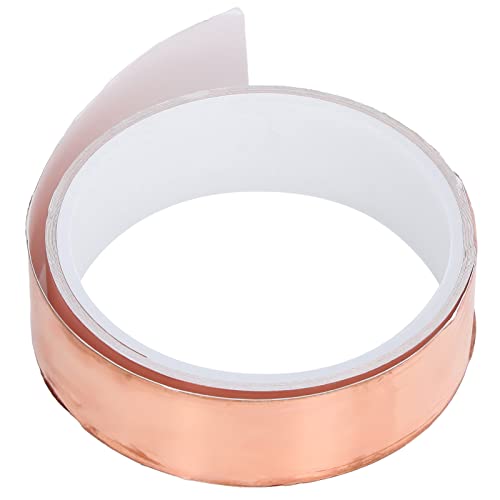 Respicefinem Double Side Conductive Copper Foil Tape Ideal for EMI Shielding and Electrical Repair Made of Excellent Copper Material with Good Flexibility to Bending Tearing