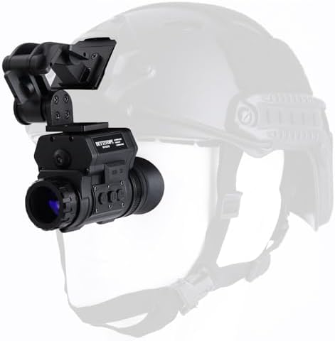 BETTITOPE NVG50 Night Vision Monocular Helmet Night Vision Goggles,PVS-14 Tactical Military Night Vision Scope,4 Color Modes 1-4X Magnification,940nm Day&Night Use,HD Record&Playback for Camping
