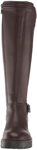 Kenneth Cole REACTION Women's Salt TTK Biker Boot, Chocolate, 6.5 | Image 1