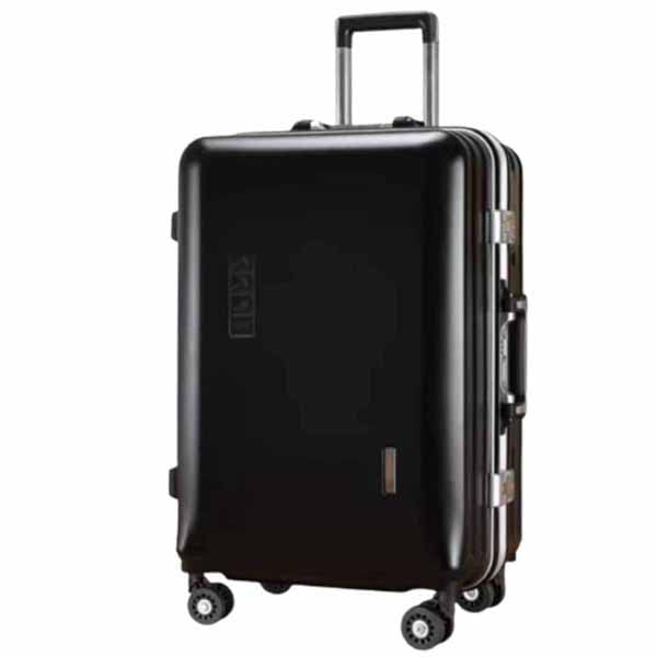Smart Travel Trolley Suitcase, Multi-Functional Rechargeable Ultra-Quiet Universal Wheel Suitcase, Combination Lock,Black-45 * 27 * 70CM