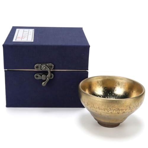 Chinese Tea Cups, Ceramic Bowl Japanese Teacups Jianzhan Tenmoku Tea Coffee Cup Bowl Kongfu Tea Cup Ceramic Teacup Japanese Tea Cups Handmade Tea Mug Drinkware Art Crafts for Home Collection