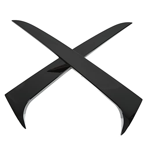 Aileron de vitre latérale arrière en ABS noir brillant pour personnalisation aérodynamique