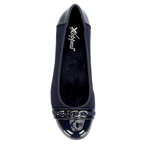 Image of XAPPEAL Faye - Women's Slip-on Round Toe Accented Dress Ballet Flats