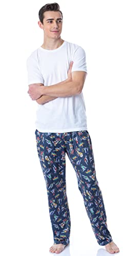 Voltron Mens' Classic Vintage TV Series '80s Tossed Print Pajama Pants2