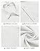 COOFANDY Mens Button Down Shirt Casual Beach Shirt for Mens Linen Shirt Short Sleeve, White, Large
