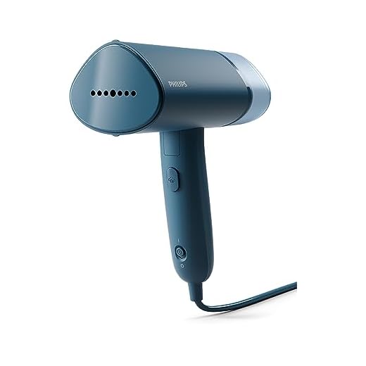 Philips 3000 Series Portable Steamer - 1000 W, Compact and Foldable, 100 ml Water Tank Constant Steam Performance 20 g/min, No Ironing Board Required, Blue (STH3000/20)