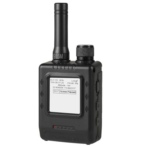 ELECROW Meshtastic LoRa Transceiver with GPS and nRF52840 - ThinkNode M1 with 1.54 EPD Screen and Case SX1262 Wireless Module 915MHz 1200mAh Battery Long-Range Wireless Communication Device