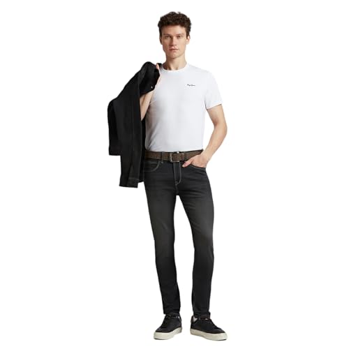 Image of Pepe Jeans Men's Regular Fit Jeans | Mid Rise | Chinox | Jeans for Man