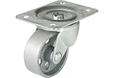 Shepherd Hardware 9780 3-Inch Cast Iron Swivel Plate Caster, 250-lb Load Capacity