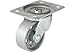 Shepherd Hardware 9780 3-Inch Cast Iron Swivel Plate Caster, 250-lb Load Capacity