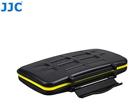 Water Resistant JJC MC-CF6 Memory Card Hard Case for 6 Pcs CF Cards with Lock