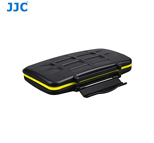 Water Resistant Jjc Mc-Cf6 Memory Card Hard Case For 6 Pcs Cf Cards With Lock #TOP4