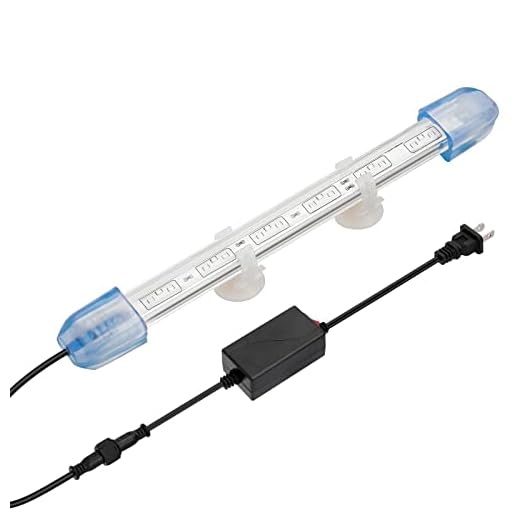 hygger 13.4" Ultra Bright Glass Submersible Aquarium Light, 9W COB LED Explosion-Proof Under Water Fish Tank Light, RGB LED Light for 14"-22" Freshwater Tanks