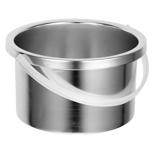 TIDTALEO Bandeja Interior de Metal para Calentador de Cera 500 Ml, Olla para Derretir Cera Superficie Lisa, Repuesto Compatible para Máquina de Depilación en Salones y Uso Doméstico