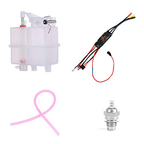 Ruiyif Methanol Engine Ignition Starter Kit For Toyan Fs-S100 Four Stroke Model Engine Model, Including Fuel Tank, 30Cm Long Oil Pipe, F Shape Glow Plug, 3 In 1 Engine Starting Esc #TOP4