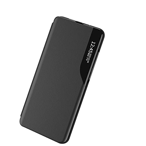 Capa protetora anti-arranhões com suporte para Samsung Galaxy A72 5G, capa flip fina de couro transp