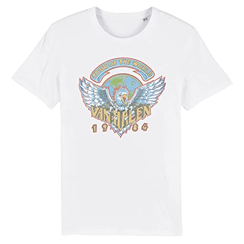 Van Halen 1984 Tour of The World T-shirt pour homme Imprimé graphique - Les Beatles, Paul McCartney, John Lennon, RIngo Starr, George Harrison Van Halen 1984 Tour of The World T-shirt pour homme Imprimé graphique – Image 6