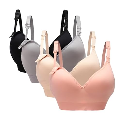 Oliaekd Costura Suave de la Lactancia de Sujetador Maternal 4 Pack | Ya disponible en tu tienda friki favorita! En mundofriki.es!