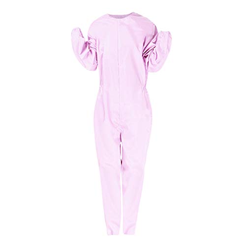 LONGTING Reusable Isolation Suit Jumpsuit Chemical Protective Clothing with Hood Coverall Protective Suit