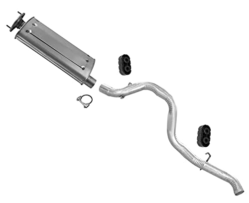 Fits For 2001-2006 Jeep Wrangler 2.4L 2.5L 4.0L Exhaust Muffler Pipe System 5pc