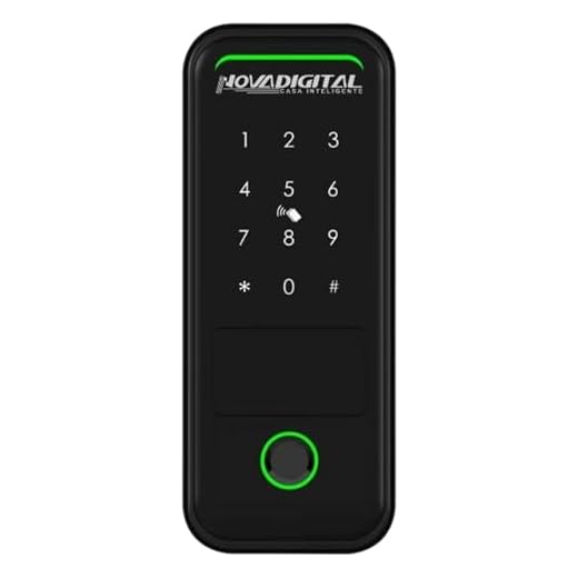 Fechadura Inteligente Wifi De Sobrepor Abertura por Biometria, Senha, Tag, Chave e Remotamente por APP Novadigital SM07