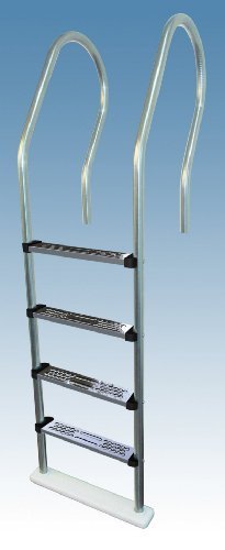 SpashNet Hi Rails Above Ground Stainless Steel Pool Ladder by