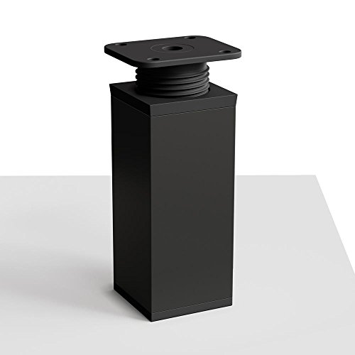Patas para muebles Sossai de diseño elegante y perfil cuadrado regulable 3