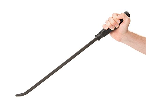 Image of TEKTON 25-Inch Angled Tip Handled Pry Bar with Striking Cap | LSQ42025