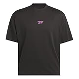Reebok Danny Varsity SS tee Camiseta, Negro Lavado, M Hombres
