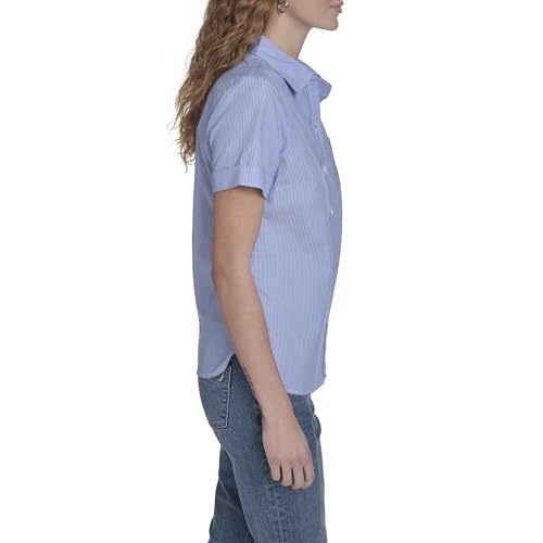 Image of Nautica Women's Button Front Short Sleeve Camp Shirt