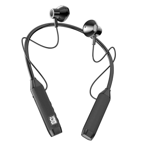 Neckband Draadloze Oordopjes Sport, Zweetbestendig, In-Ear Siliconen Tips, Comfortabel en Veilig Fit