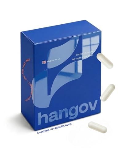 Hangov Pre-Drink NAC 600mg B Complex Vitamin C | 4 Sachets (12 Capsules)