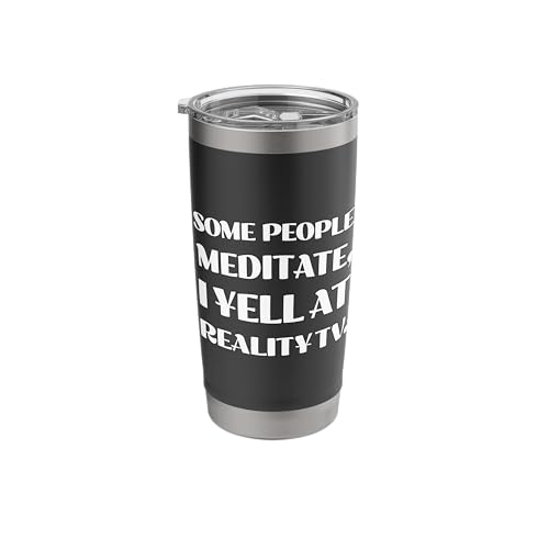 Reality TV Show Drama Lover's, Pop Culture Humor Enthusiast Stainless Steel Insulated Tumbler