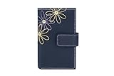 Travelon Safe Id Daisy Tri-fold Wallet, Navy, One Size