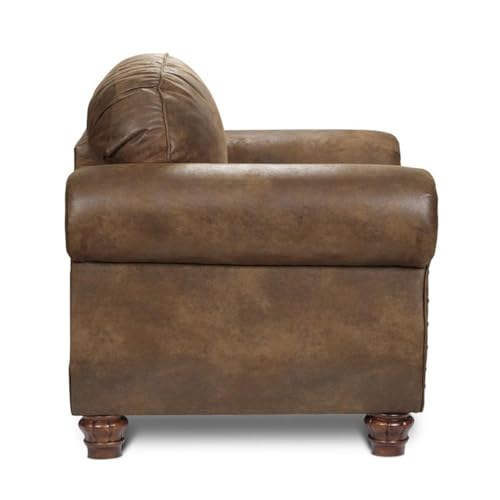 American Furniture Classics Sedona 4-Piece Microfiber Sofa Set in Brown - Thumbnail 5
