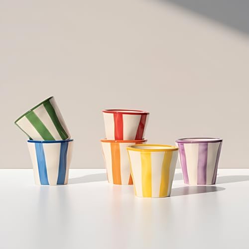 Righe bicchierini vasos de cristal estriados para chupito y licor corto 3