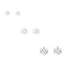 Stainless Steel CZ Stud Earrings (Size 2mm)