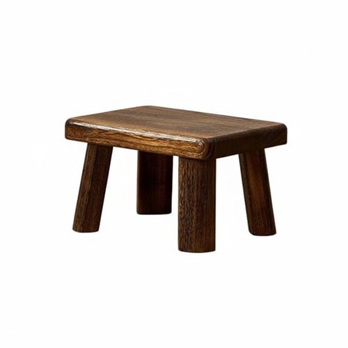 TAIZhiChen Taburete Cuadrado bajo Resistente Asiento Pequeño Ligero Mobiliario Auxiliar para Tomar una Infusión, 34 24 27 Cm