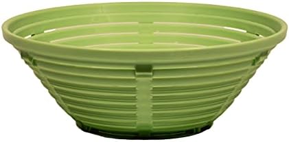 9 Inch Banneton Bread Proofing Basket - Plastic Banneton Sourdough Proofing Basket for Bakers - Anti stick Baskets for Bread Baking - Easy Removal of sticky dough