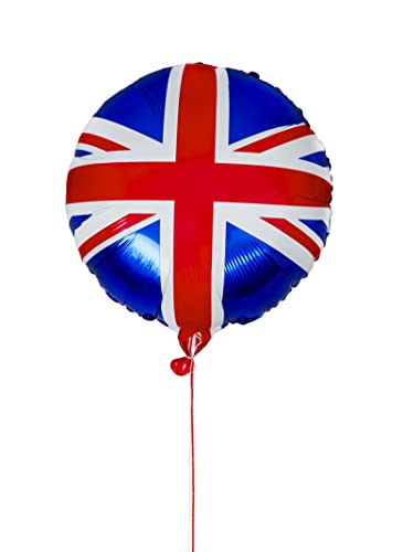 SHATCHI 10Pcs Large Union Jack Foil Balloon 18" Helium Fill Great Britain King Charles III Coronation BBQ Street Party Sports Royal Events Decorations - Image 2