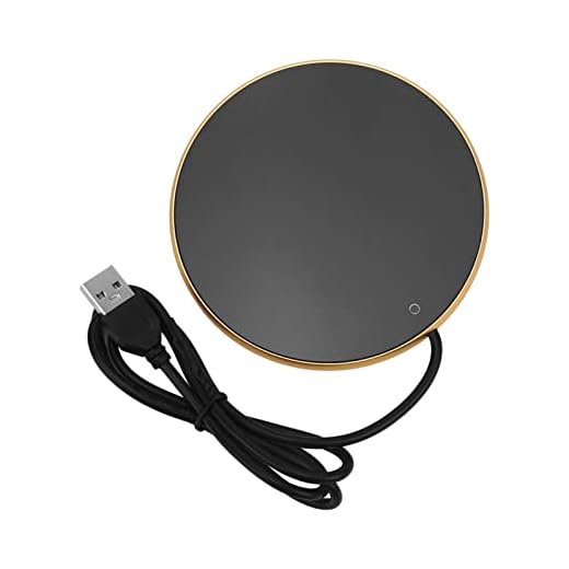 USB-Powered Three-Level Touch Mug Warmer for Desk