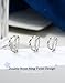 OUFER Double Hoop Nose Ring, 20G 7mm Silver Twist CZ Double Hoop Nose Ring Surgical Steel Nose Rings for Women, Sparkly Nose Rings Hoops for Elegant Xmas Nostril Piercing Jewelry