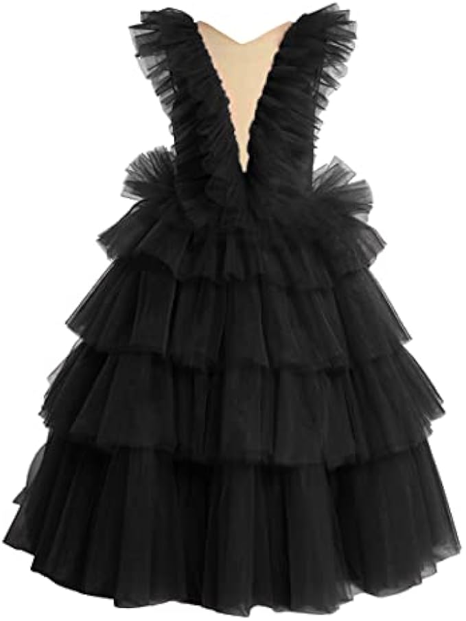 Tianzhihe Layers Flower Girl Dress for Wedding Ball Gown Kid's Pageant Dress Long Puffy Child Prom Party Gown