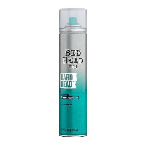 Bed Head by TIGI Hard Head Hairspray, Extra Strong Hold Hair Spray, 385ml