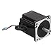 NEMA34 Stepper Motor High Torque 6Nm 2 Phase 86 Stepper Motor 1.8 Degree Step Angle Keyway Type Industrial Motor Control Transmission Carbon Steel