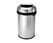 simplehuman 80 Liter / 21.1 Gallon Bullet Open Top Trash Can, Commercial Grade Heavy Gauge Brushed Stainless Steel