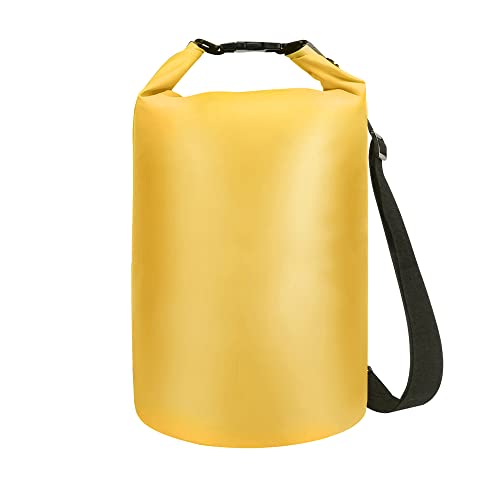 Forbidden Road Waterproof Dry Bag 2L / 5L / 10L / 15L / 20L Roll Top Sack Bag for Kayaking Boating Camping Long Adjustable Shoulder Straps Included (8 Colors)