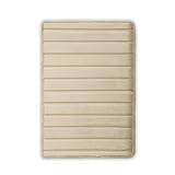 MICRODRY Extra-Thick, SoftLux, Charcoal Infused Memory Foam Bath Mat with GripTex Skid-Resistant...