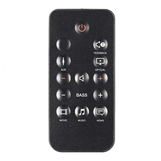 Fjärrkontroll Nyaste engelska versionen för JBL Cinema SB150 ljudsystem svart