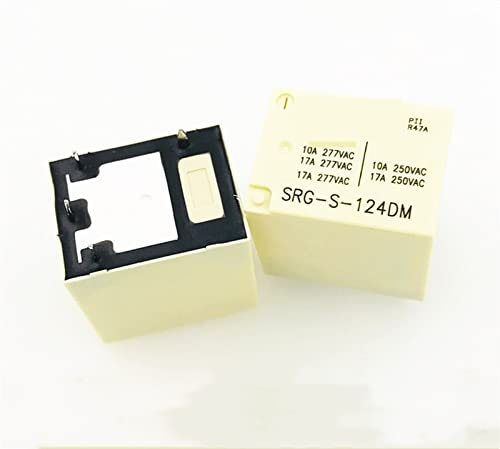 Relais SRG-S-124DM 24VDC 17A pour circuit imprimé Lot de 10 pièces